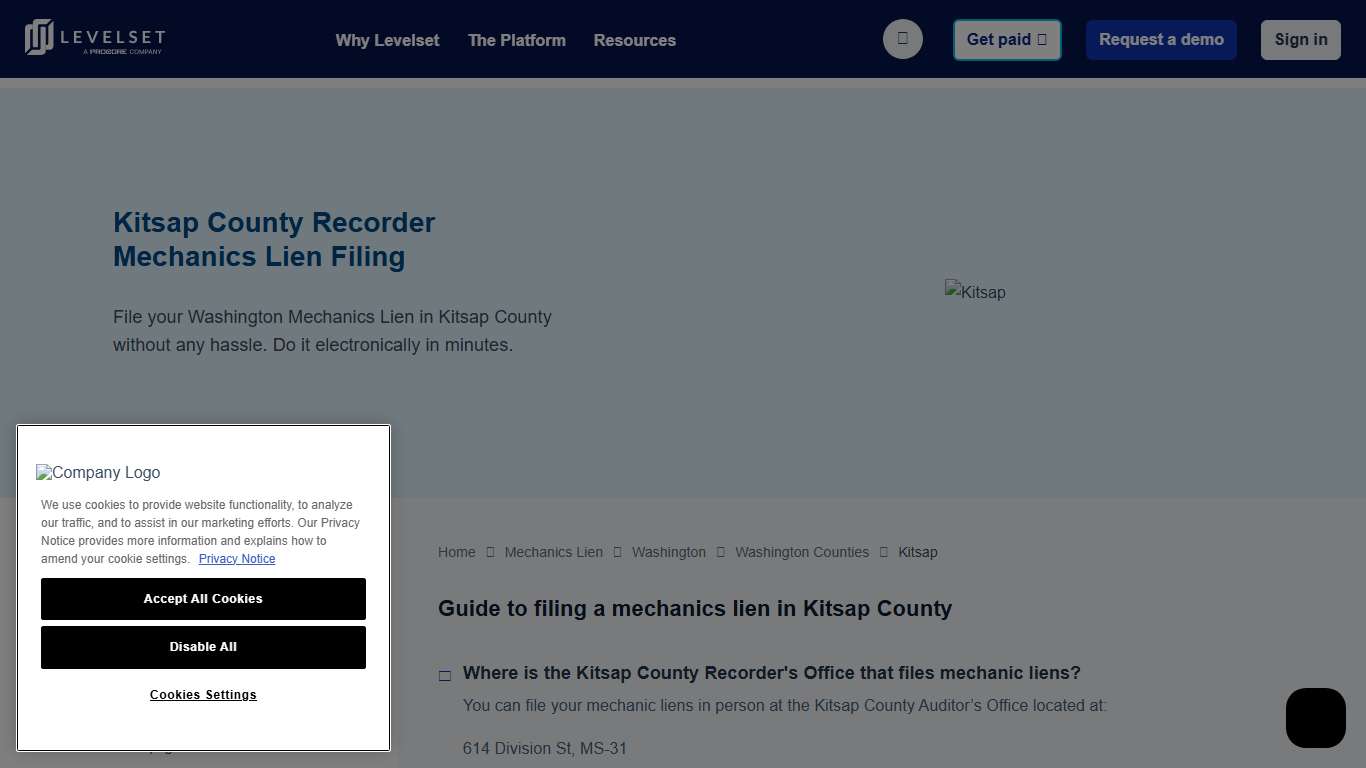 Kitsap County Recorder Levelset