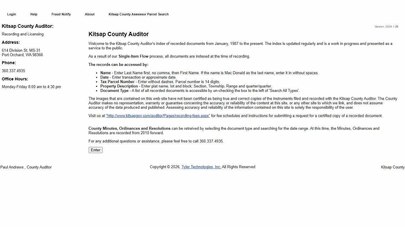 Welcome to Kitsap County Auditor